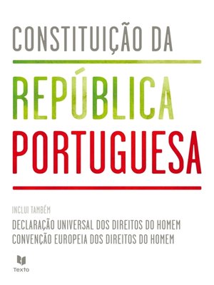 cover image of Constituição da República Portuguesa